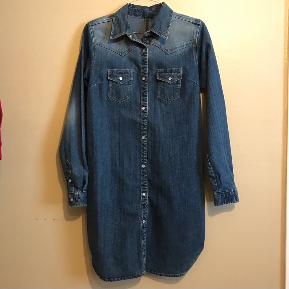 Denim duster/dress